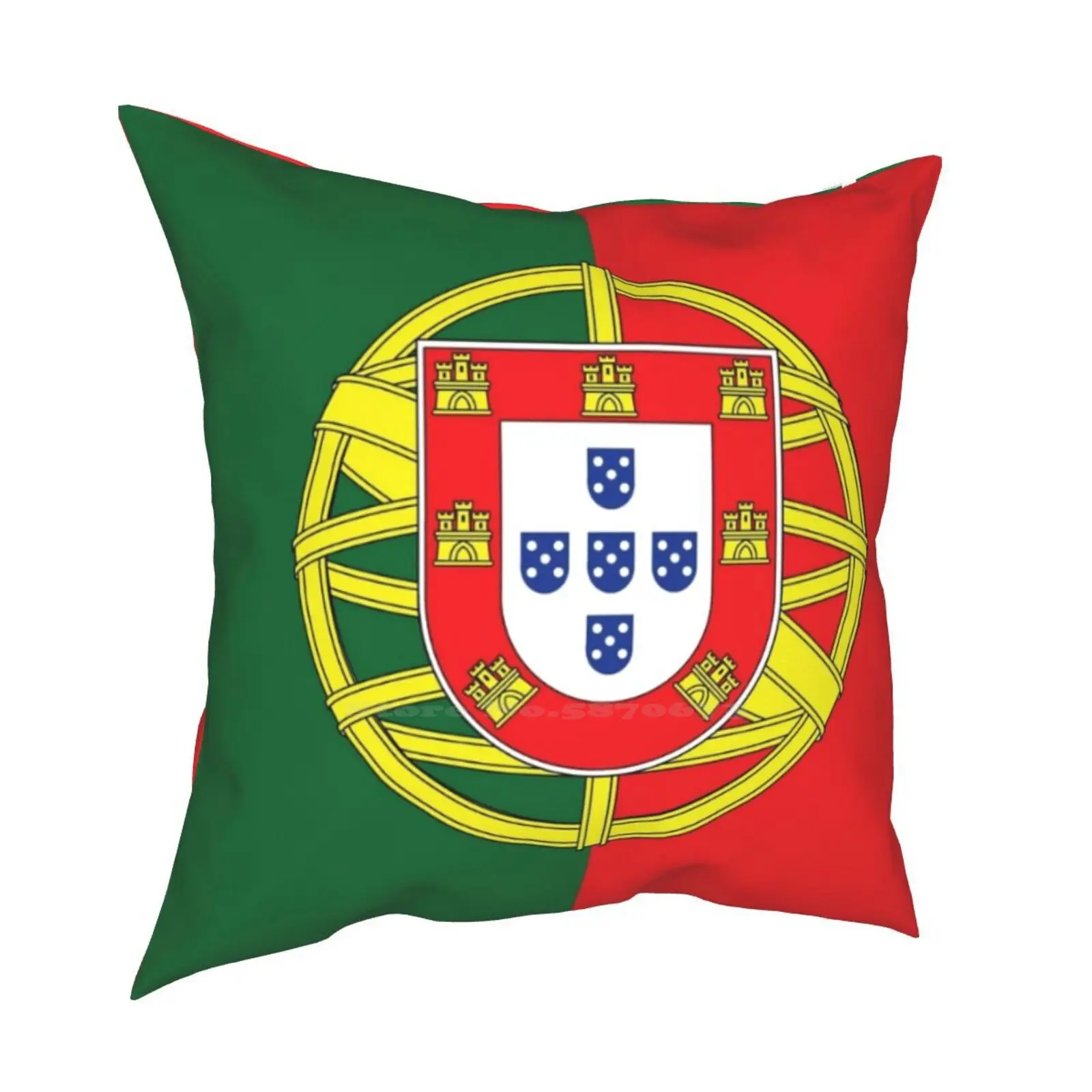 Portugal Flag Pillow Cover Hug Pillowcase Portugal Lisbon Christiano