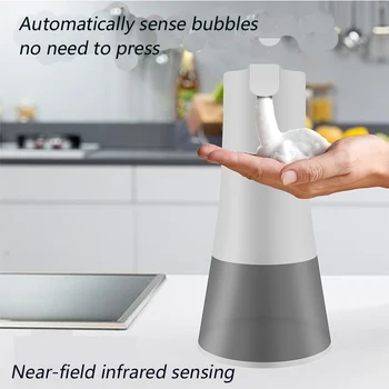 

Antibacterial Touchless Sanitizer Dispenser Smart Sensor Liquid Automatic Induction Sensor Foaming Soap Dispenser for Kitchen