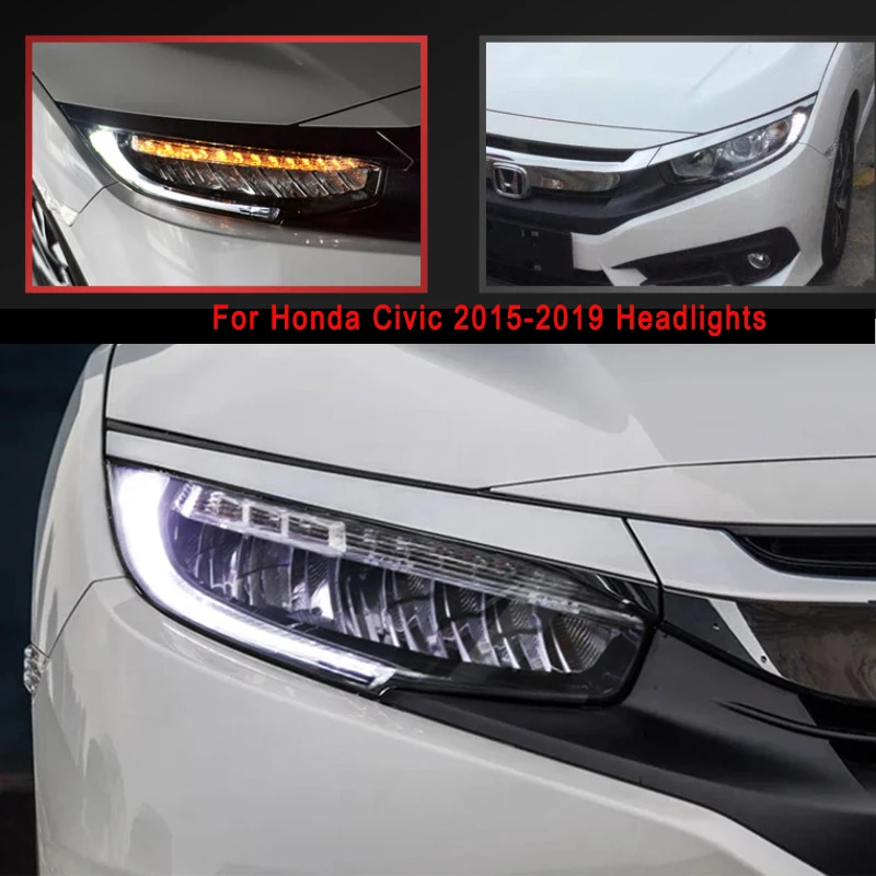 Автомобильный Стайлинг светодиодный головной фонарь для Honda Civic фары- Civic светодиодный H7 hid Q5 Биксеноновые линзы ближнего света