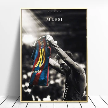 

Football Sport Star Lionel Messi Poster Prints Soccer Player Canvas Painting Bedroom Wall Art Picture Home Decoration Cuadros