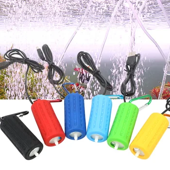 Aquarium Fish Tank Oxygen Air Pump Portable Aquatic Terrarium Filter Mute Energy Saving Supplies Mini USB Fish Tank Accessories 1