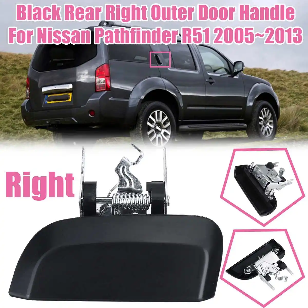 Maniglia Porta Esterna Posteriore Sinistra Toyota Yaris Verso 2000-2005 - Foto 5