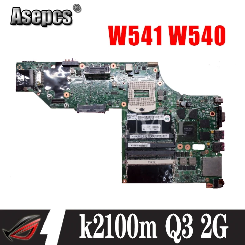 k2100m Q3 2G W8P HM87 00HW114 For Lenovo ThinkPad W541 W540 motherboard LKM-1 WS MB 12291-2 100% Test OK free shipping | Компьютеры и