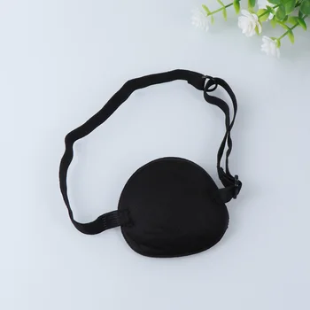

10Pcs Amblyopia Correction Eye Patch Single-eye Sponge Blindfold with Adjustable Elastic Buckle for Adults and Kids Black