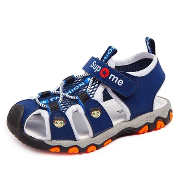 

Summer Casual Kids Shoes Brand Closed Toe Cartoon Sport Children Shoes Boys Girls Beach Sandals Anti-slip Soft Baby Toddler Shoe