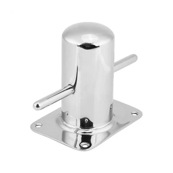 

For Yacht Boat Mooring Bit Cross Bollard Polished Stainless Steel Professional Durable Post With Base Replacement Marine