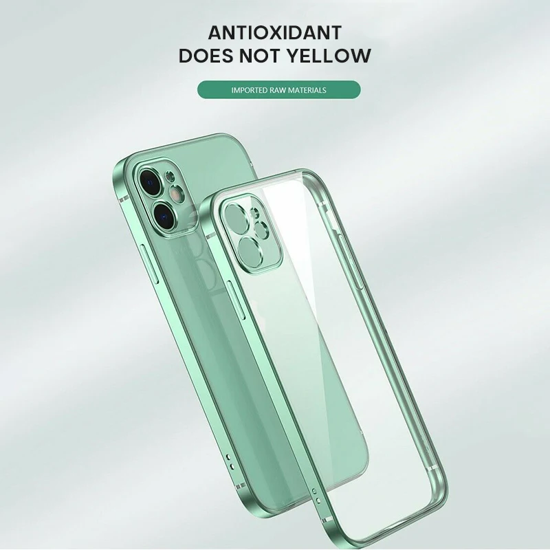 

1PC Shockproof Square Plating Frame Case Protective Case Is Suitable For IPhone 11 Pro Pro Max XR X XS Protective Case Dropship