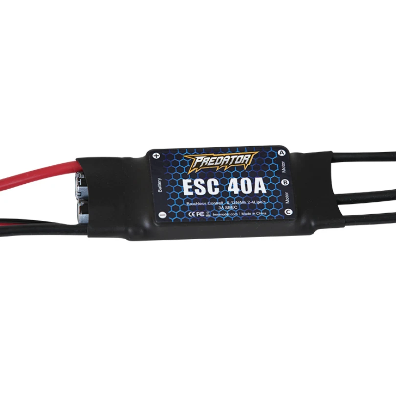 Бесщеточный самолет FMS ESC с контролем скорости 6A 12A 20A 40A 50A 60A 80A 85A 100A 130A новая модель