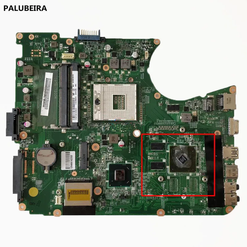 Материнская плата для ноутбука Toshiba L750 L755 материнская HM65 DDR3 DABLBDMB8E0 A000080140 с 4