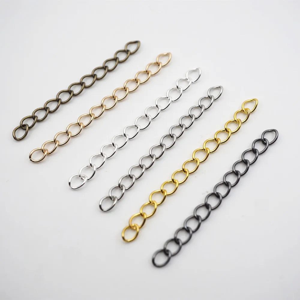 50 шт. 6 цветов удлинитель колье браслета удлинительные хвосты для поделок
