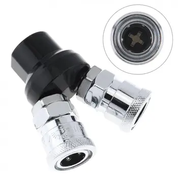 

High Speed Steel Pneumatic Fittings Two Way 1/4" Air Hose Quick Connector with 14mm Thread Diameter for Air Compressors
