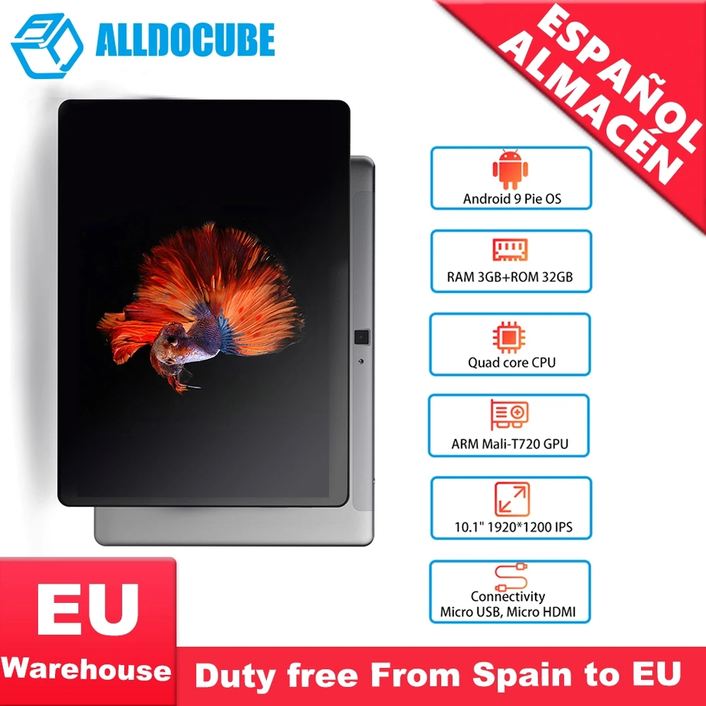 Продажа ALLDOCUBE iPlay10 Pro планшет 10,1 дюймов 3 ГБ ОЗУ 32 Гб ПЗУ Android 9,0 MT8163 четырехъядерный планшетный ПК 1920x1200 font b gps b font 5.0MP камера