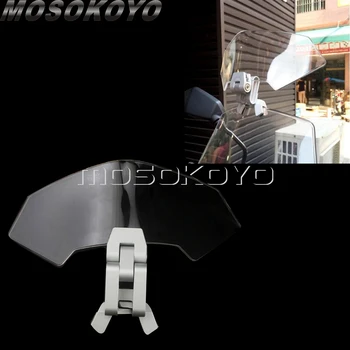 

Motorcycle Risen Extension Windscreen Windshield For Yamaha BMW Kawasaki Benelii Honda Clip-On Adjustable Spoiler Air Deflector