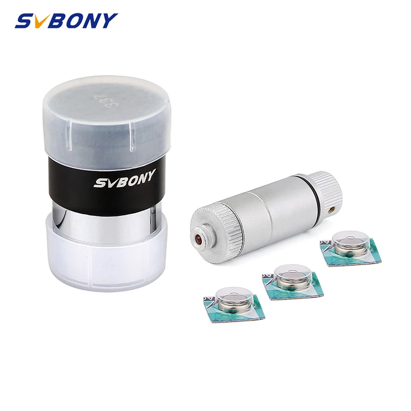

SVBONY 1.25" Illuminated Eyepiece 12.5mm Double-line Crosshair Reticle Eyepiece 4-Elements Plossl Design 40-Degree FOV F9132