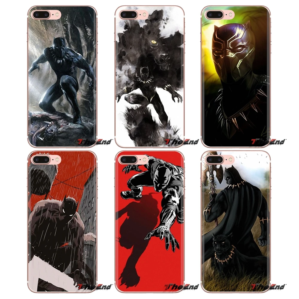 Для iPhone XS Max XR X 4 4s 5 5S 5C SE 6 6S 7 8 Plus samsung Galaxy J1 J3 J5 J7 A3 A5 черные Пантеры Captian американские