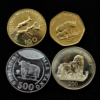 

Set 4Pcs Tanzania Coins Edition Africa 100% Real Original Coin Uncirculated New