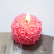 Molde de silicone de vela para casamento, faça você mesmo, decoração de casa, flores, artesanal, forma de resina