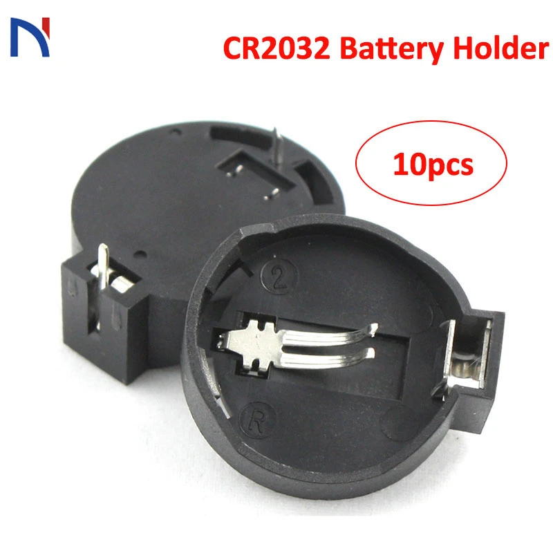 Details about   10PCS CR2032 2032 3V Cell Coin Battery Socket Holder Case FDX.wy