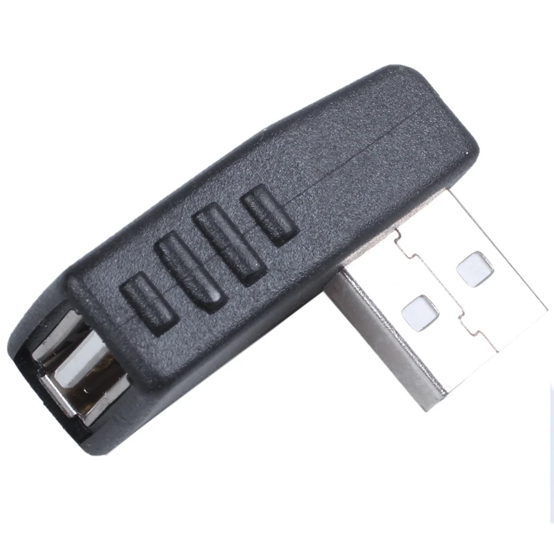 

Black Side Right Angle USB A Female To A Male Adapter Connector Hubs