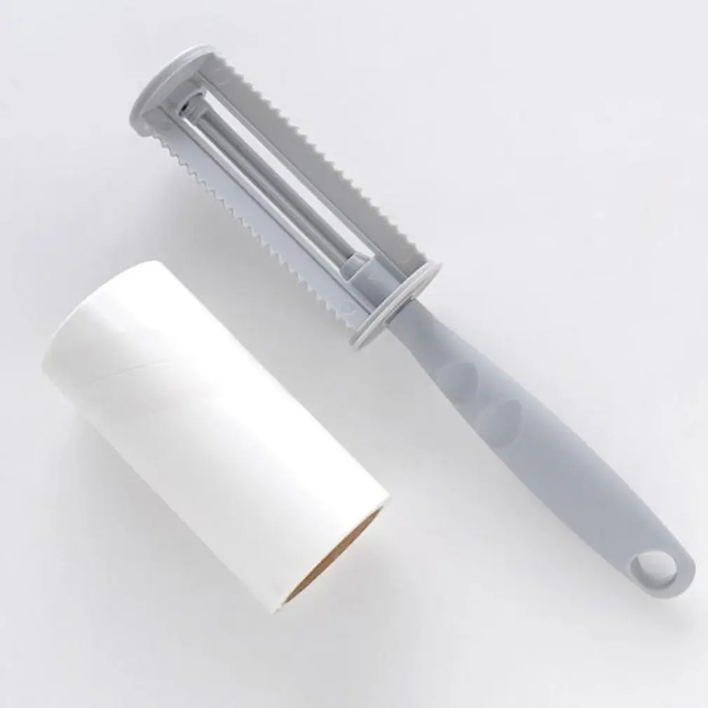 Portable Long Handle Sticky Dust Hair Removal Carpet Cleaning Brush Fluff Cleaner Peeling Sticky Wool Picker Lint Roller