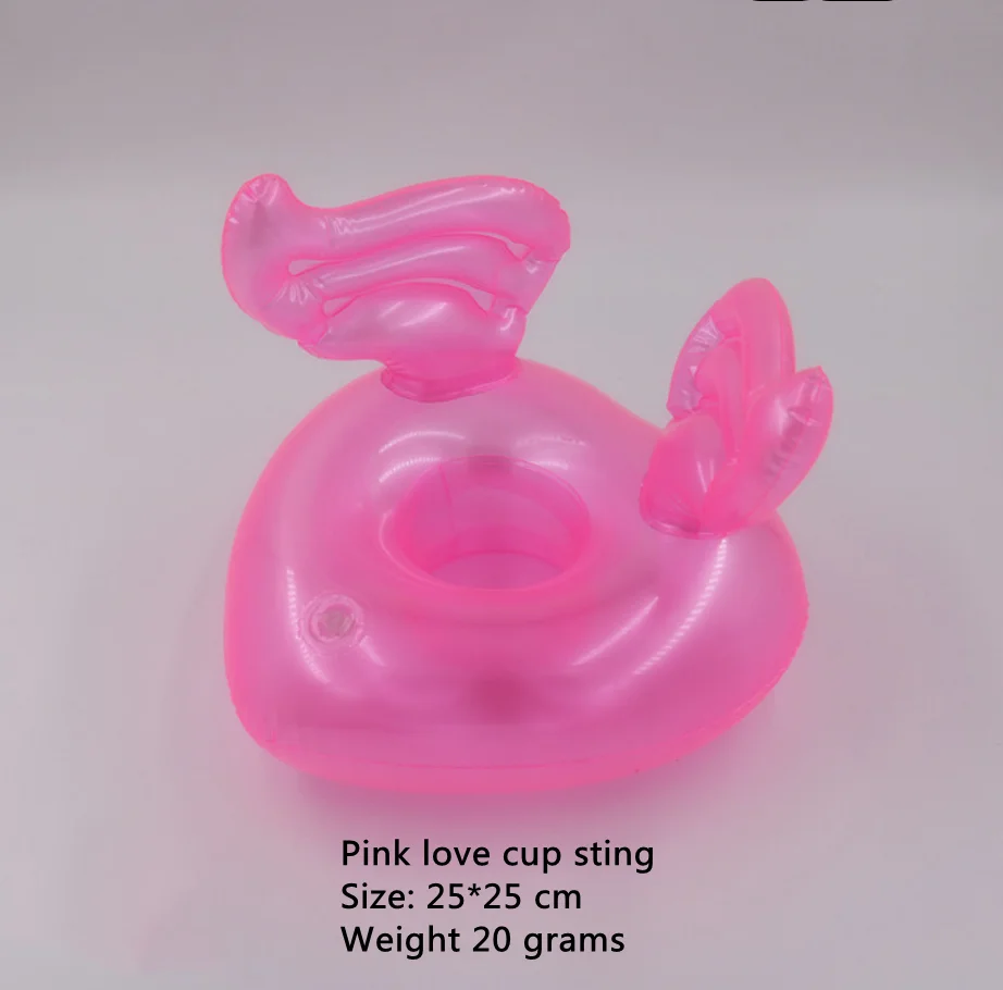Porte Verre Gonflable Flamant Rose 2 pièces - Aqua Bouée