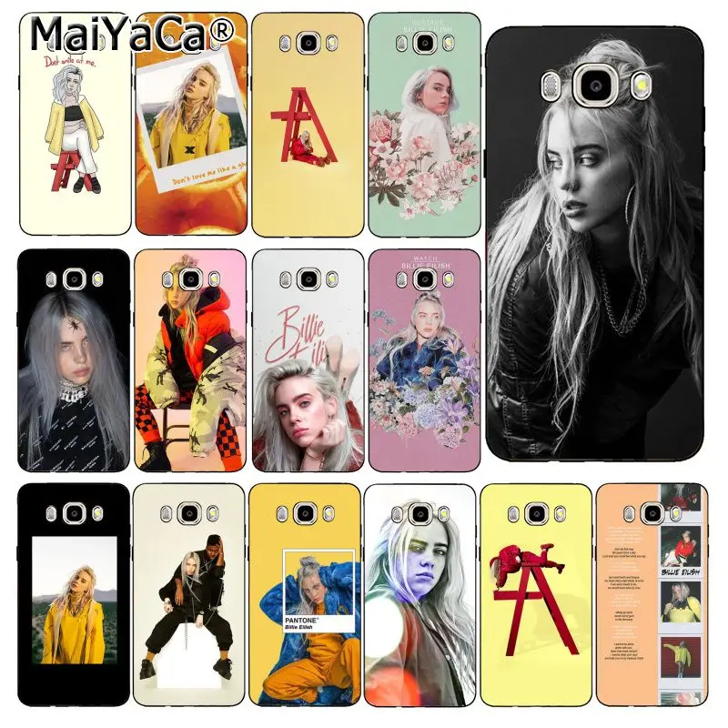

MaiYaCa Music Singer Star Billie Eilish Phone Case Cover For Samsung Galaxy J7 J6 J8 J4 J4Plus J7 DUO J7NEO J2 J5 Prime