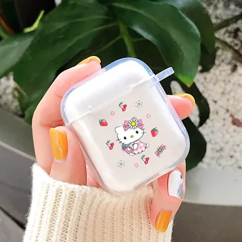 

Cute Kitty Case for Airpods Case Silicone Protective Cover Case for Airpods 1 2 Case Wireless Bluetooth Earphone Case