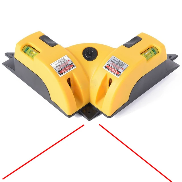 Right Angle 90 Degree Square Laser Level Laser Vertical Ground Wire Instrument Measurement Job Tool Laser new Yellow