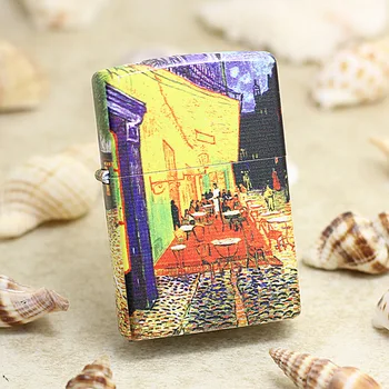 

Genuine Zippo oil lighter copper windproof coffee house cigarette Kerosene lighters Gift With anti-counterfeiting code