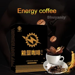 Energy Coffee Men Supplement Strong Erection Power Tonifying Kidney for Potency Improve Sexual Function Improve Men's Vitality