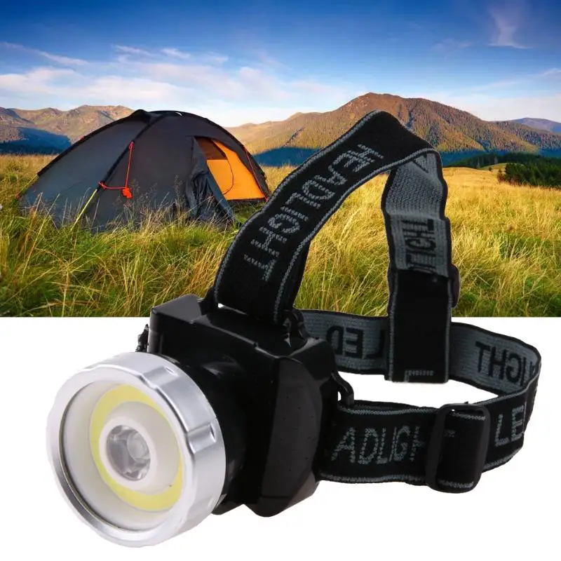 

Waterproof Super Bright COB LED Headlamp 2 Mode Head Light Lamp Flashlight Lantern For Hunting,Use AAA Battery