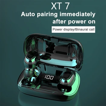 

New Bluetooth 5.0 TWS Wireless Earphones Sport Headset Noise Cancel Earphone Headphone with Wireless Charging Case LED Display