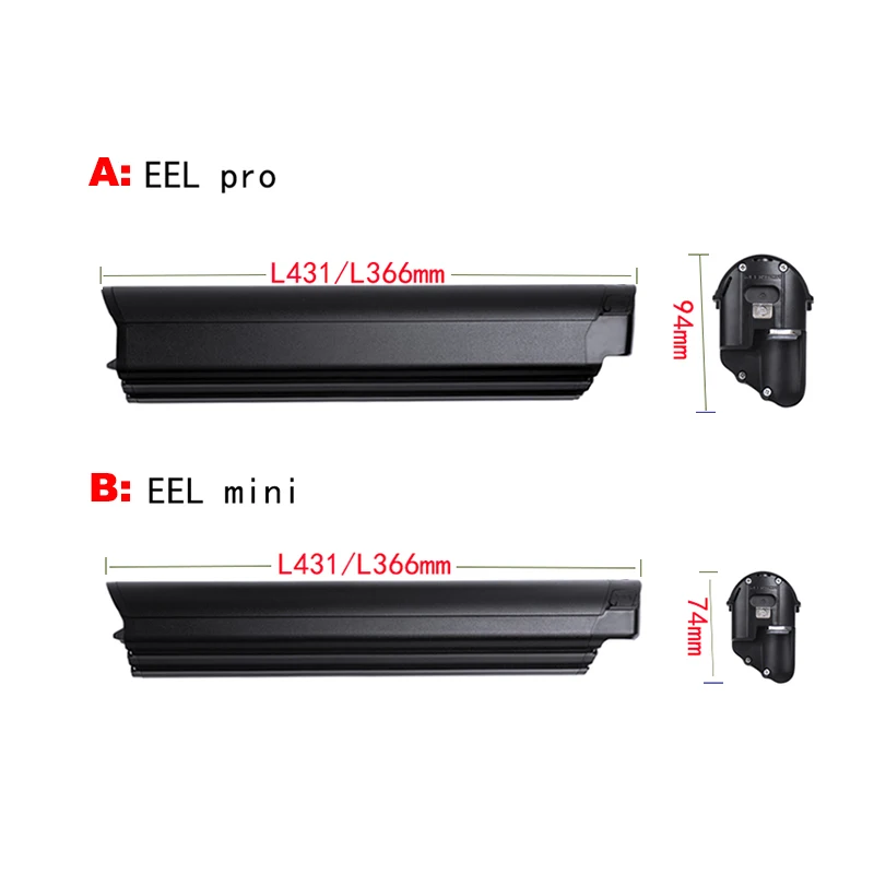 리텐션 EEL 전기 자전거 배터리, 48V 리튬 배터리, EEL 프로 미니 36V 10.4ah 14ah 배터리, 케이스 포함, 250W 500W 750W