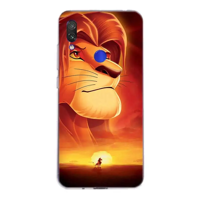 Король Лев Симба силиконовый чехол для Xiaomi Redmi Note 8 iPhone 7 6 Plus 5 iPad Pro K30 K20 4 4A 4X5 плюс S2 6A 5A 7A крышка