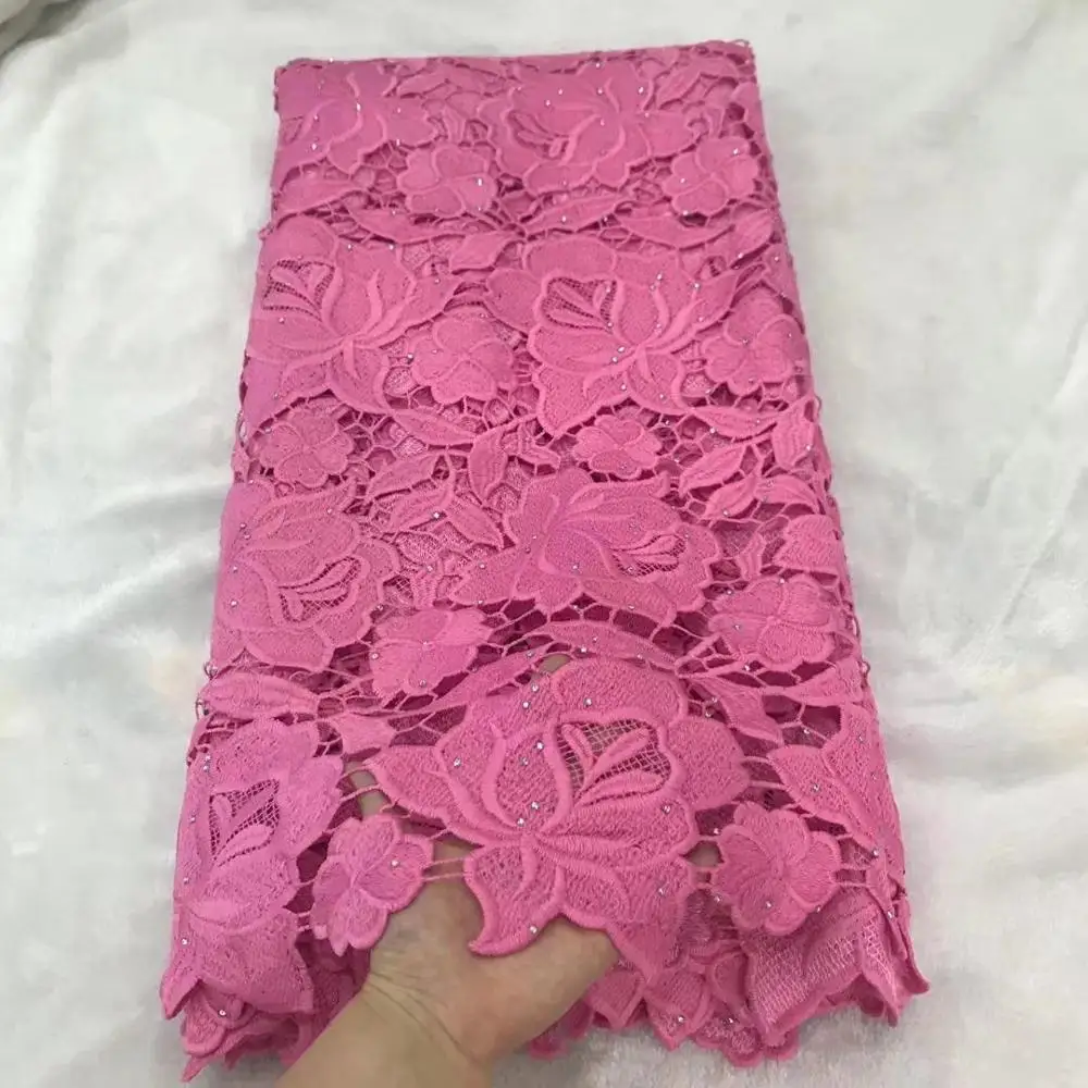 2019 новейшая африканская кружевная ткань высокого качества с камнями и вышивкой