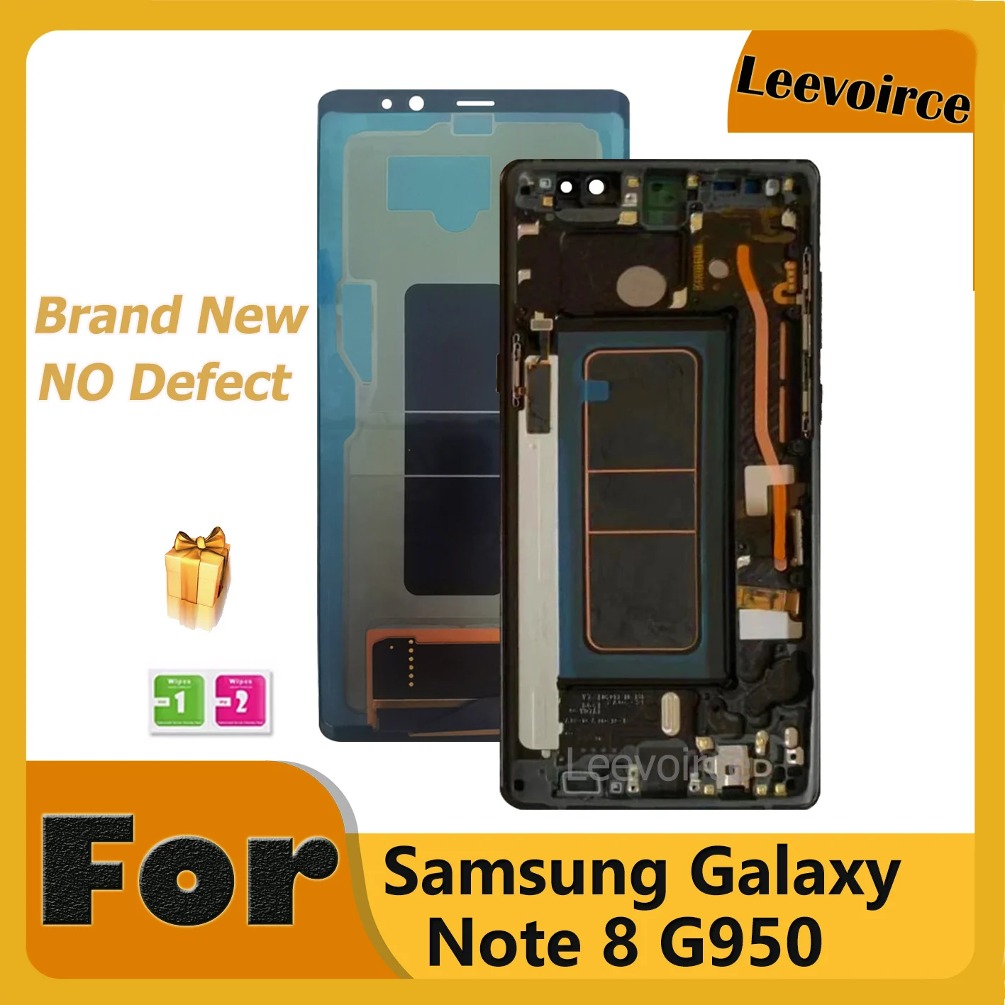 Original New Amoled For Samsung Galaxy Note 8 Note8 N950f Smn950a