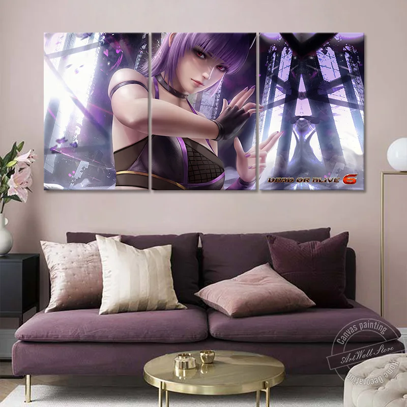 Картина из игры Hitomi Dead or Alive картина маслом домашний декор на холсте настенные
