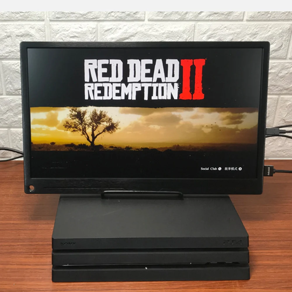 17.3 Inch 1080P HDR Gaming Monitor For PS4 XBOX NS Switch Game Console HDR Display PD 5V 12V Power Supply Portable S