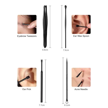 

18PCS/Set Stainless Steel Manicure Nail Kit Pedicure Grooming Clippers Tool Acrylic Nail Tips Nail Block Nails Buffer Block