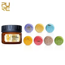 7 видов органического шампуневого мыла с запахом, чистое и веганское освежающее средство от перхоти и магического лечения, маска для волос 60 мл