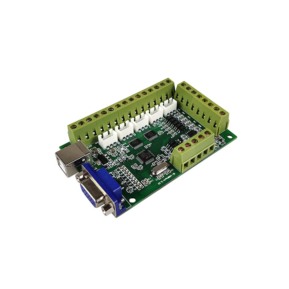 Cnc 컨트롤러 100k 5 축 USB Mach3 모션 제어 카드 cnc 키트, 6 축 비상 정지 전자 핸드 휠 포함