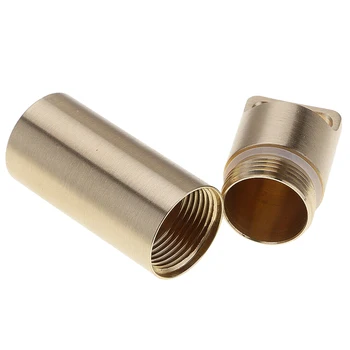 

Medicine Hiking Seal Container Capsule Travel Outdoor Camping Brass Large Capacity Pill Case Solid Storage Waterproof Tank
