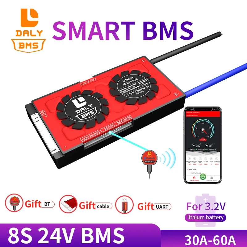 正規 店 バッテリーlifepo4 8s 24v 40a 60a Bms 保護パネル バッテリーセルrs485 防音 無料 好評 Encantosbg Cl