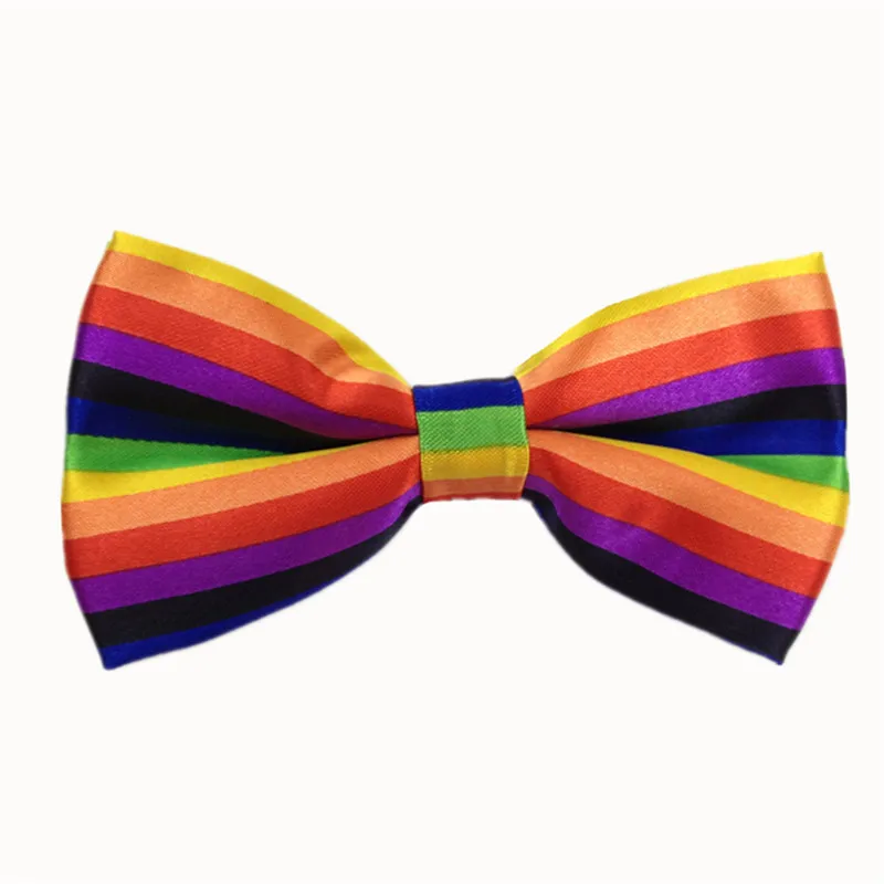 Rainbow a20 1 шт., удобный Регулируемый мужской свадебный уникальный эластичный разноцветный галстук-бабочка, смокинг, вечерние галстуки-бабочки YJB0002 - Цвет: Rainbow a20