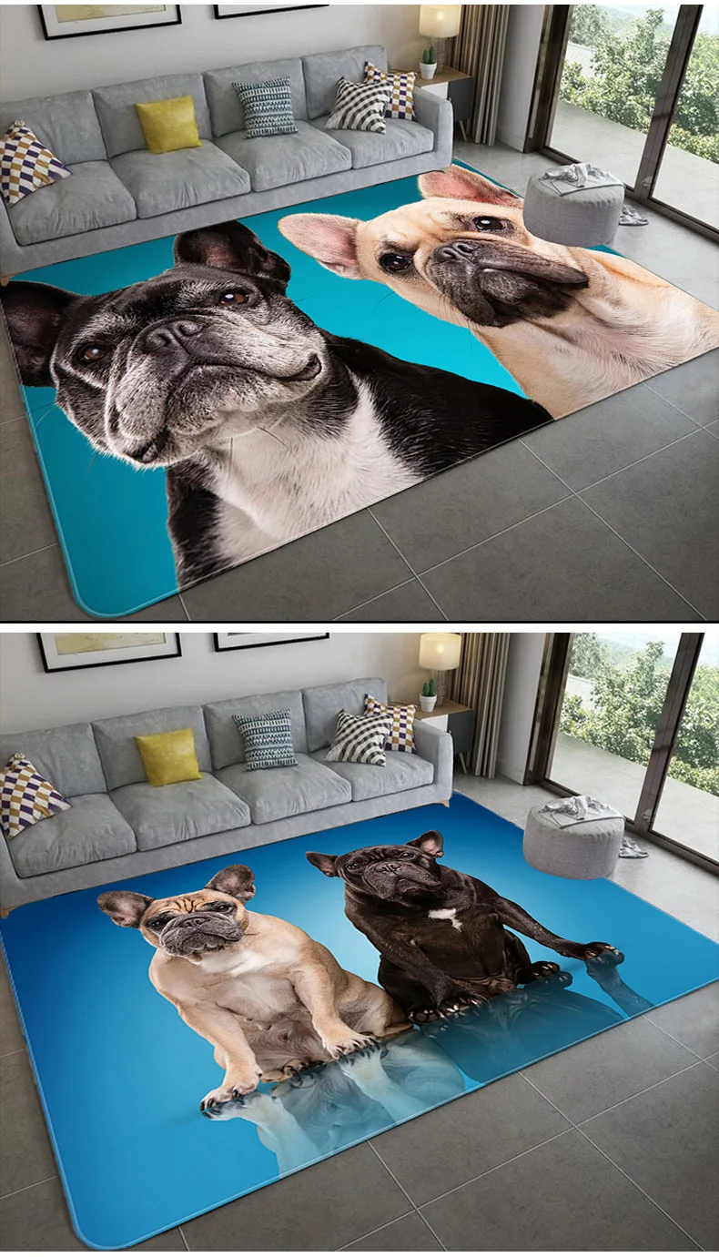 3D Симпатичные кошки и собаки ковер, спальня, ковер, мягкая детская комната, большой ковер, салон, дверь для животных, коврик для пола, домашний коврик для кухни по индивидуальному заказу