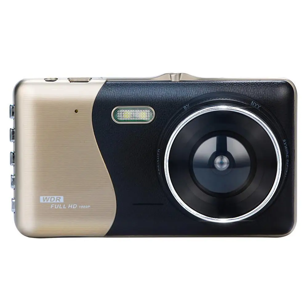 4 дюйма ЖК-дисплей диктофон ips Двойной объектив Автомобильный видеорегистратор FHD 1080P приборной панели Камера 170 градусов для вождения DVR - Название цвета: a