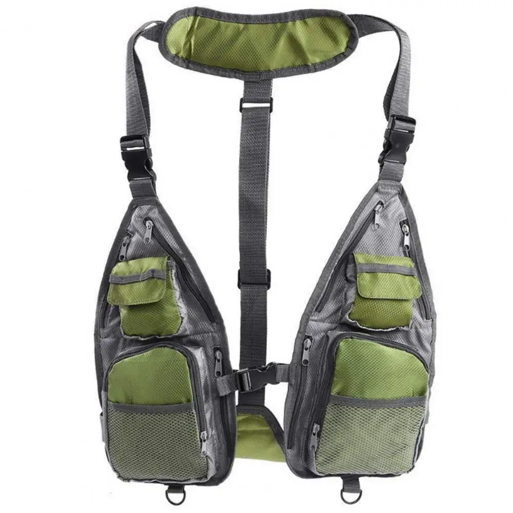 Veste de pêche légère respirante avec poches et côtés ouverts pour le trolling et multi-activités