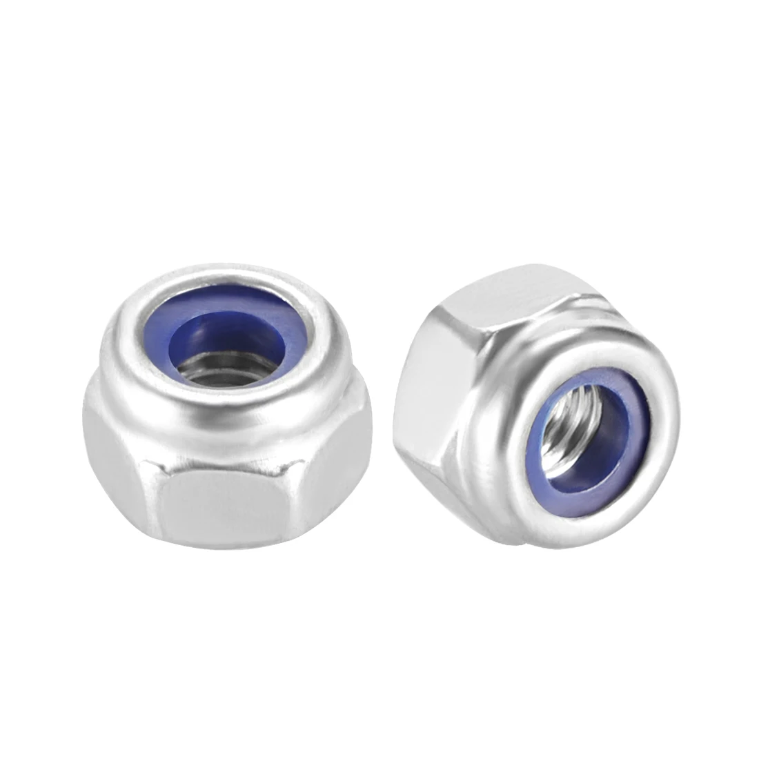 

uxcell Nylon Insert Hex Lock Nuts, 304 Stainless Steel, Plain Finish, 4 Pcs M3 10pcs