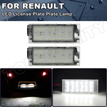 

2PCS Canbus Car LED Number License Plate Light No error For Renault Megane 2 3 Clio 3 4 Laguna 2 3 Twingo 2 Master Wind Traffic