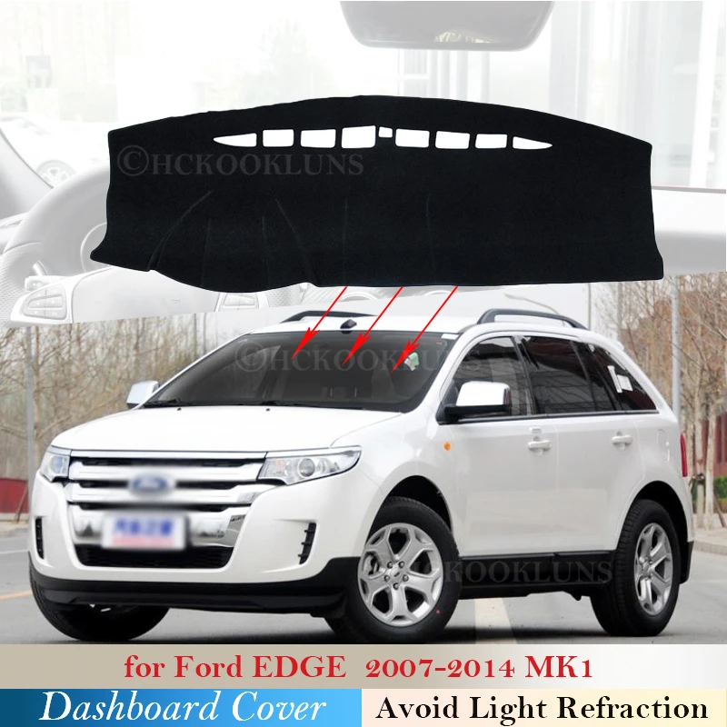 Dashboard Cover Protective Pad for Ford EDGE 2007 2008 2009 2010 2011 2012 2013 2014 Car Accessories Dash Board Sunshade Carpet license plate